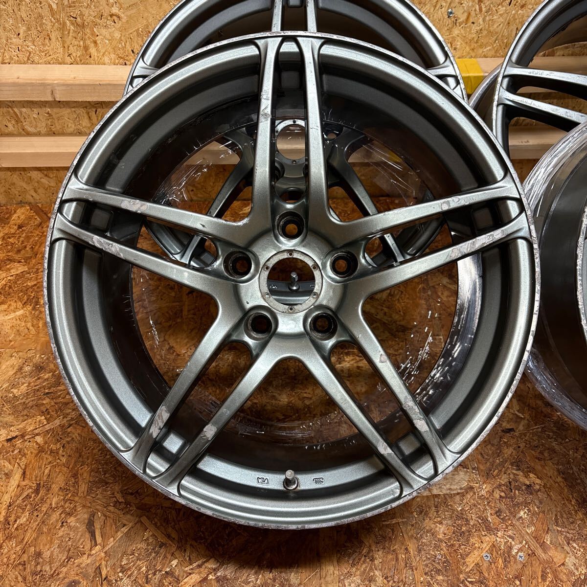 4x AVS Model 5 17x8 ET30 Grey