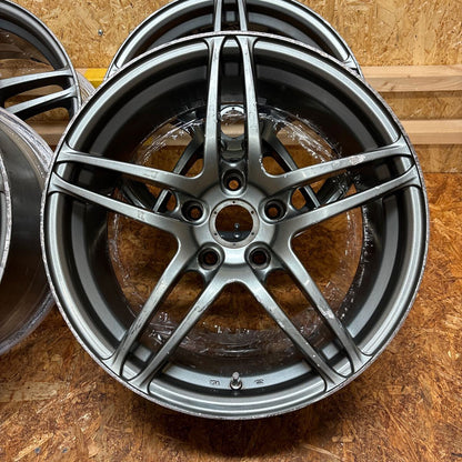 4x AVS Model 5 17x8 ET30 Grey