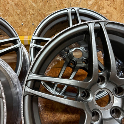 4x AVS Model 5 17x8 ET30 Grey