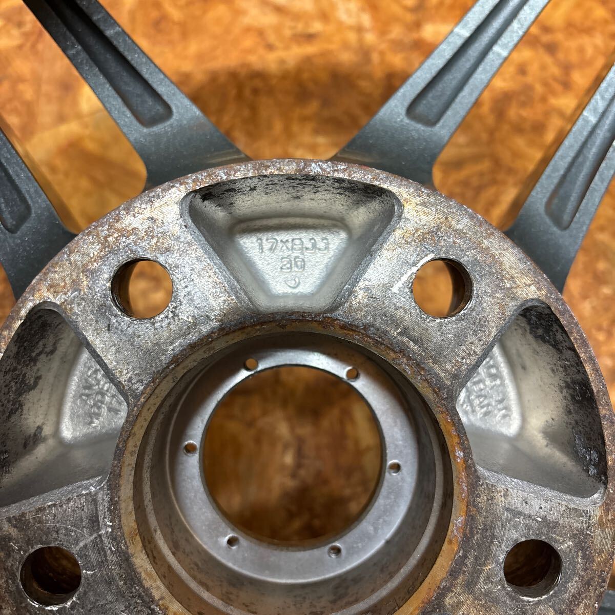 4x AVS Model 5 17x8 ET30 Grey